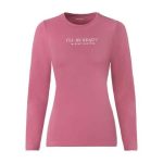 long sleeves women shirt pink1