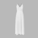 لباس سفید بلند زنانه اوپایی